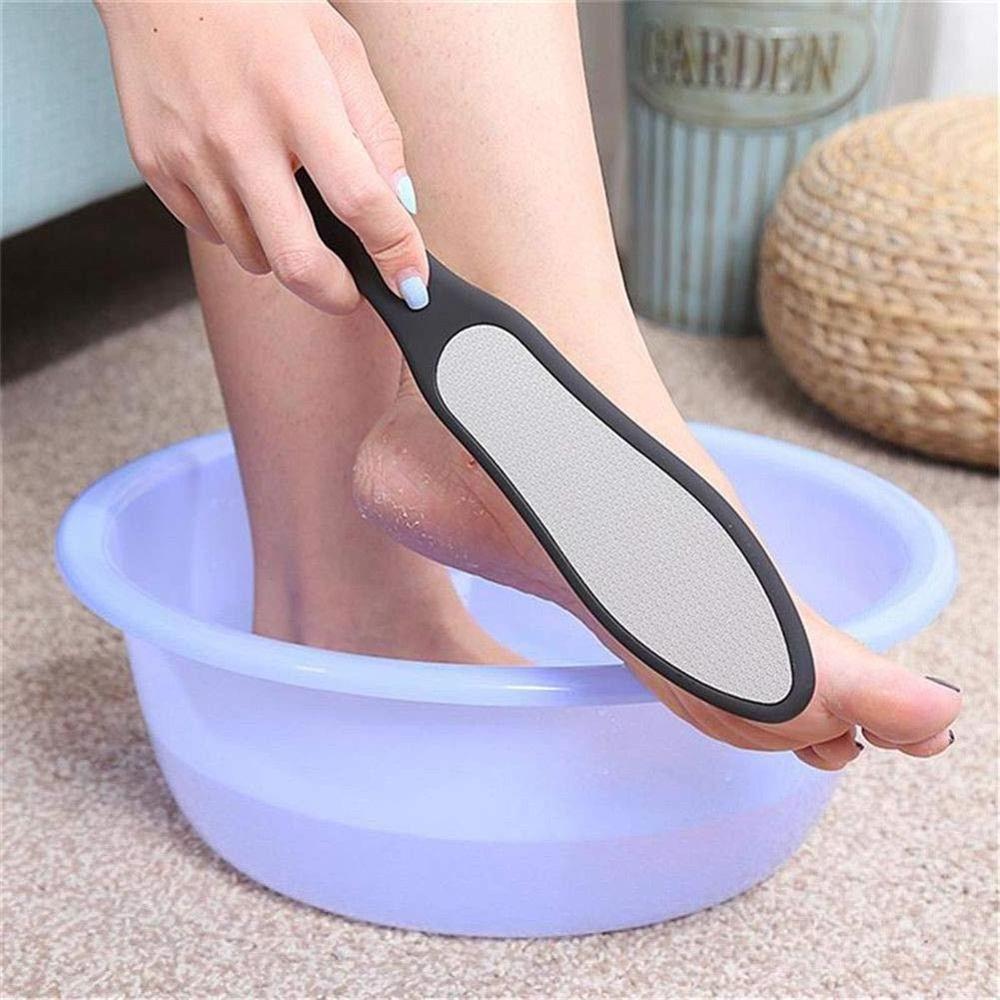 Premium Double Side Stainless Steel Pedicure Foot File Callus Dead Skin Remover Foot Care Exfoliating Tool