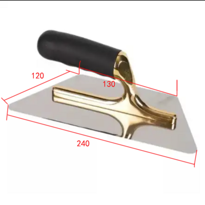 Quality Finishing Plaster Bricklaying Trowel Tools Rubber Handle Trowel Concrete Plasterer Venetian Trowel