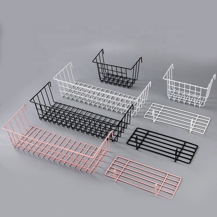 Manufacturers direct mesh hanging basket tray shelf storage basket different sizes multi-function storage basket