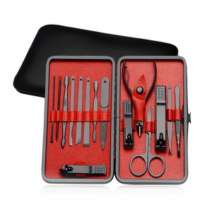 Manufacturers Professional 15pcs Manicure Set Pedicure nail Kit Stainless Steel Feet Care Tool Sets