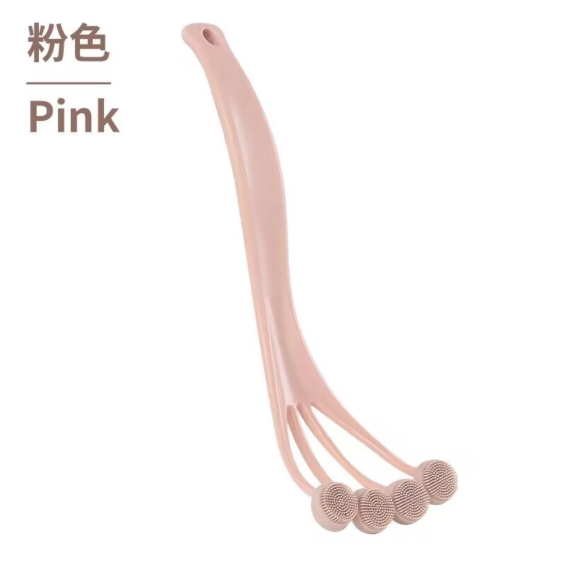 High Quality Long Handle Soft Hair Plastic Bath Brush Shower Body Scrub Wash Rub Back Brush Exfoliator Cleaning Brush Bathroom