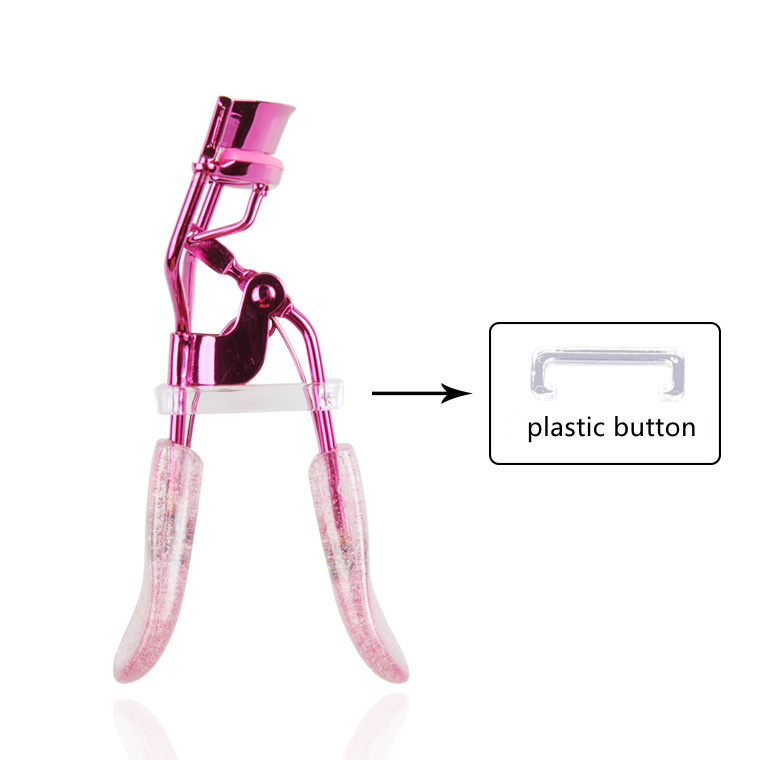 New arrival Glitter handle eyelashes curler customized gold eye lash curler rose gold eyelashes tools