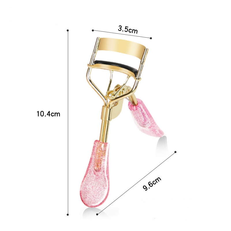 New arrival Glitter handle eyelashes curler customized gold eye lash curler rose gold eyelashes tools