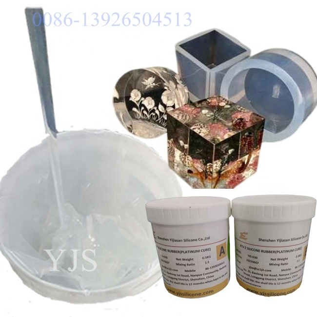 Transparent color platinum cure silicone mold making rtv2 silicone rubber for jewelry molds