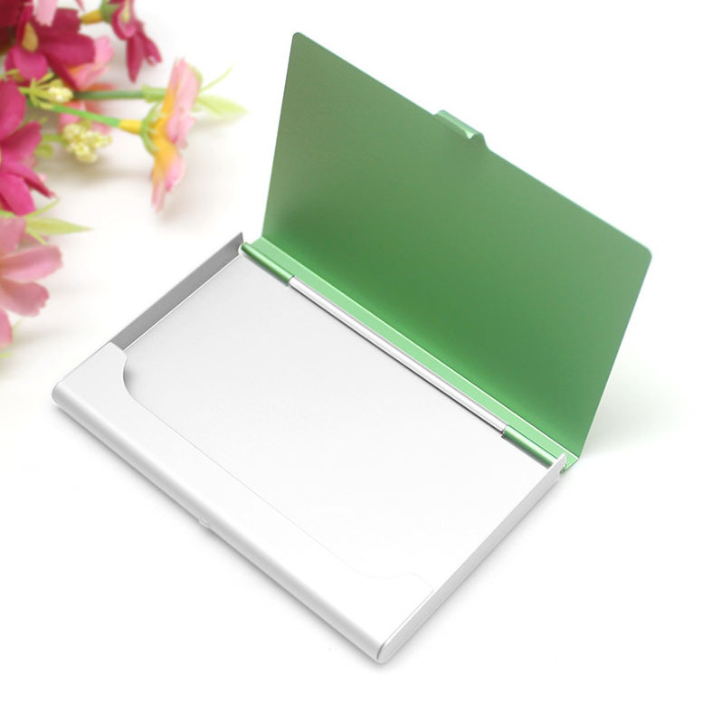 2024 Aluminium Customized 4X3 card case Custom logo For Designer Business Clip Luxury Metal Card Holder