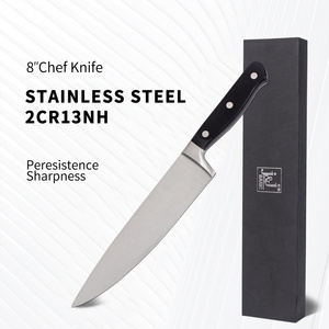 8 inch Kitchen Chef Knife Professional High Quality POM Handle Stainless Steel Kitchen Chef Knife With Gift Box