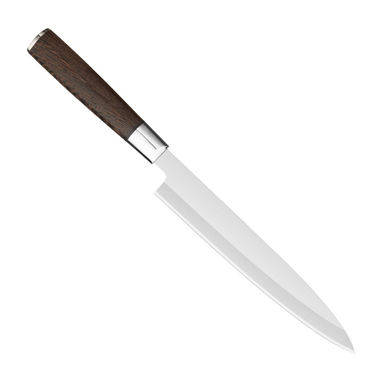 Japanese 210mm Slicing Sashimi Knife 5cr15 Sakimaru Sushi Knives Stainless Steel Sushi Knife With Wenge Wood Handle