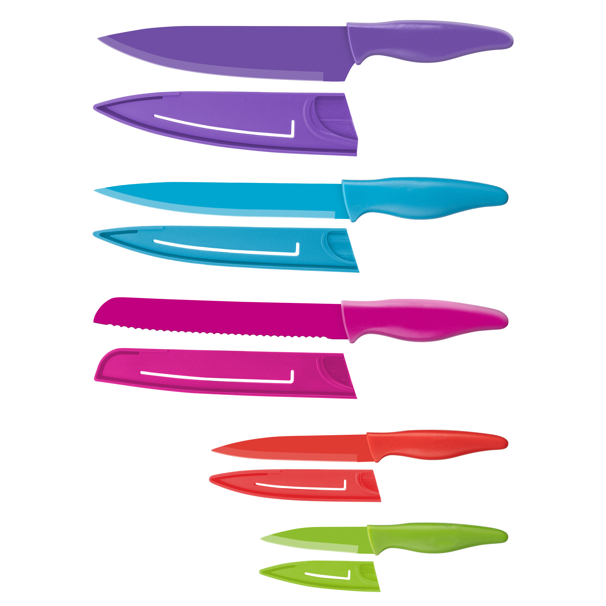 Kitchen Accessories Colorful Knife Set Stainless Steel Colorful Kitchen Knife Set