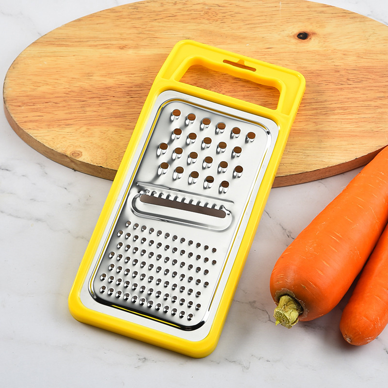 3 In 1 Stainless Steel Multipurpose Cheese Grater Shredder Sliced Shredded Grated Household Kitchen Tools Handle Design Food