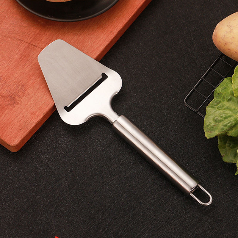 Small Kitchen Gadgets New Arrival 2024 Triangle Stainless Steel Cake Cheese Spatula Cheese Slicing Knife Grater