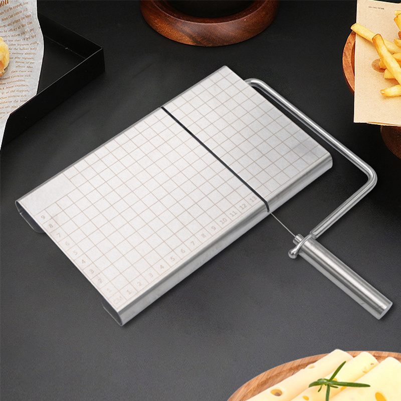 New Products 2024 Innovative Product Idea Complete Stainless Steel Cheese Cutter Cutting Board For Home Hotel Restaurant