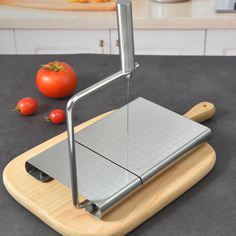 New Products 2024 Innovative Product Idea Complete Stainless Steel Cheese Cutter Cutting Board For Home Hotel Restaurant