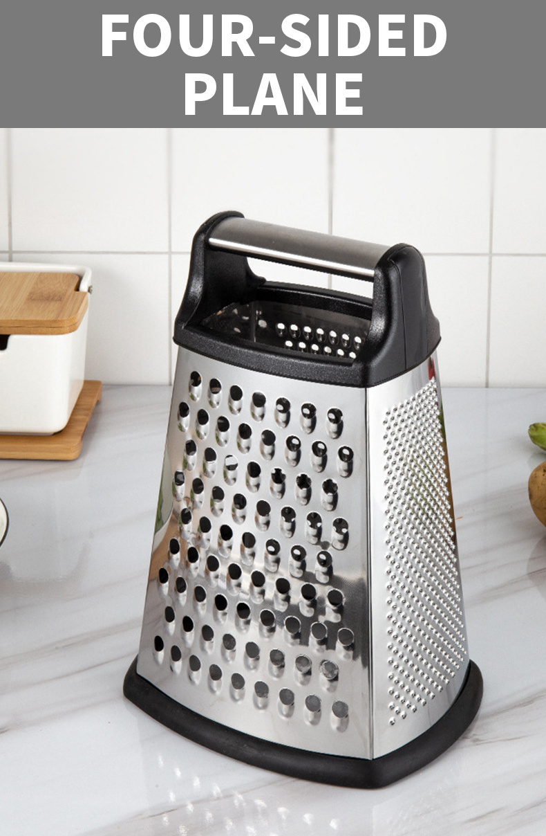 Trending Products 2024 New Arrivals Gadget 4 Sides Multi-purpose Stainless Steel Household Vegetable Cheese Box Grater