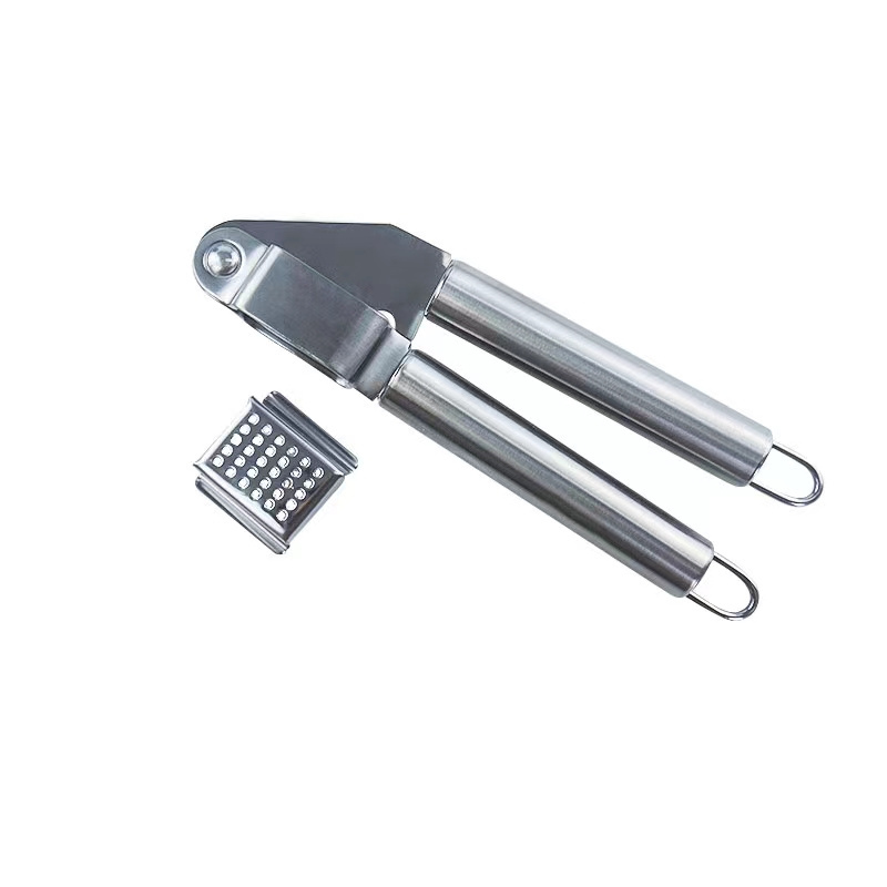 Kitchen Accessories Handheld Squeezer Garlic Crusher 430 Stainless Steel Manual Garlic Press