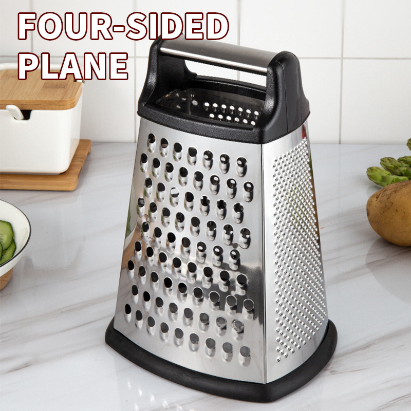 Trending Products 2024 New Arrivals Gadget 4 Sides Multi-purpose Stainless Steel Household Vegetable Cheese Box Grater