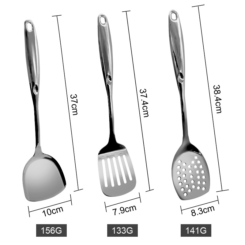 Food grade kitchenware cooking cookware set stainless steel kitchen utensils