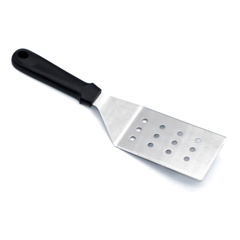 Non stick Stainless Steel Small BBQ Tool Griddle Hamburger Turner Grill Turner Scraper Bbq Spatula