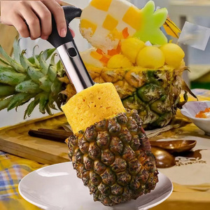 Stainless Steel Fruit Knife Pineapple Cutter , Pineapple Slicer