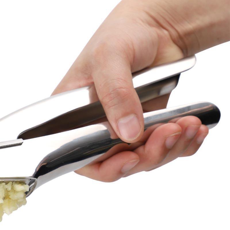 Stainless Steel  Garlic Masher Garlic Squeezer Pepper Ginger Masher Handheld Ginger Crushing Tool Garlic Press