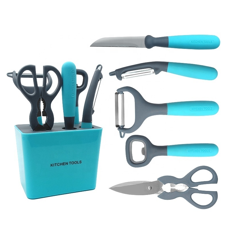 New Arrival Kitchen Gadget Blue Color 5pcs Set  Kitchen And Home Gadgets 2024