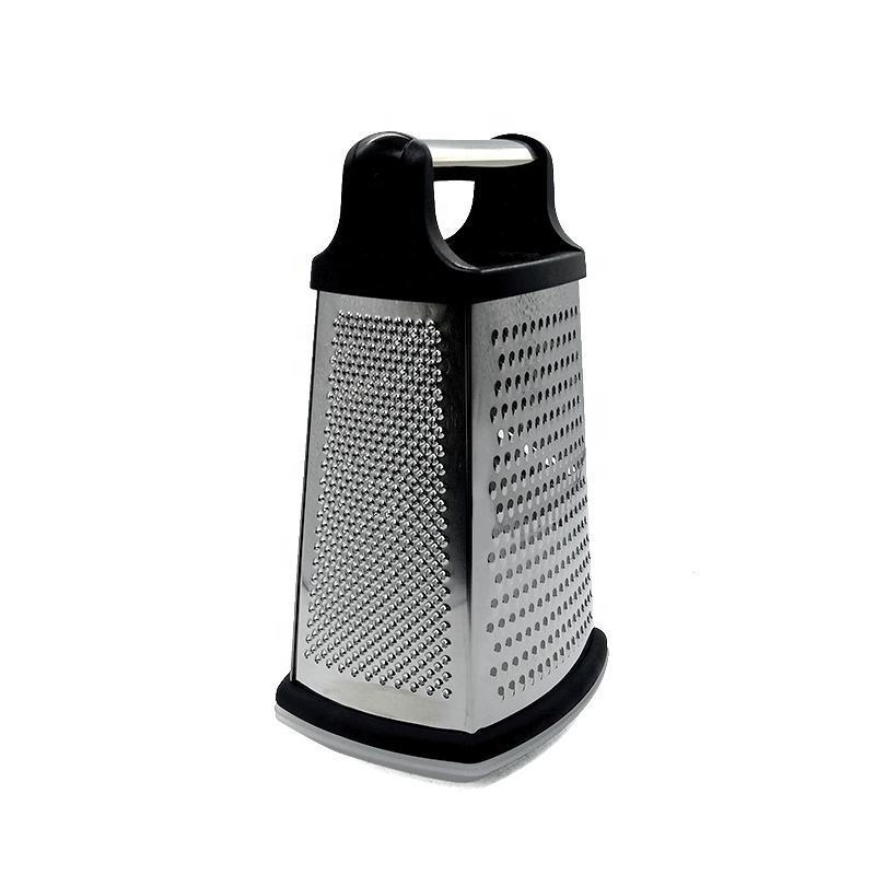 Cheese Grater Box Stainless Steel 4 Sides Cheese And Spice Graters For Vegetables Ginger Potatoes With Plastic Storage Case