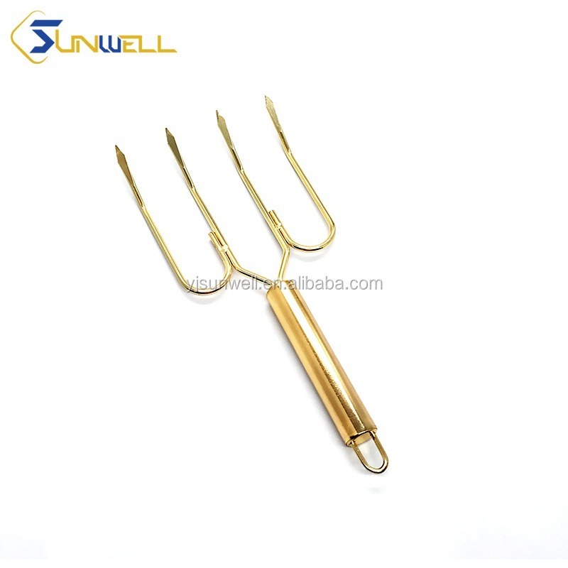 Alibaba Hot Stainless steel BBQ chicken fork turkey tool