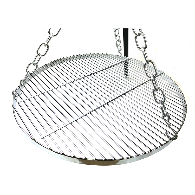 Adjustable swivel grill, BBQ stainless steel suspended hanging grill grid