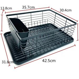 Counter top drying dish rack kitchen shelf metal wire drainer dish draining rack