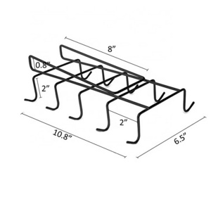 Metal 10 hooks Coffee Cup Tea Cup Mug Holder Under Shelves Mug Cup Hanger Bathroom Kitchen Organizer Hanging Rack Holder