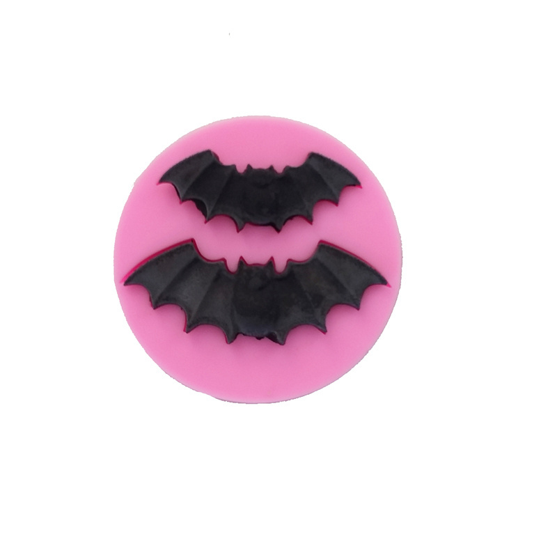 Baking tools Halloween Silicone Round Bat Cake Chocolate Mold