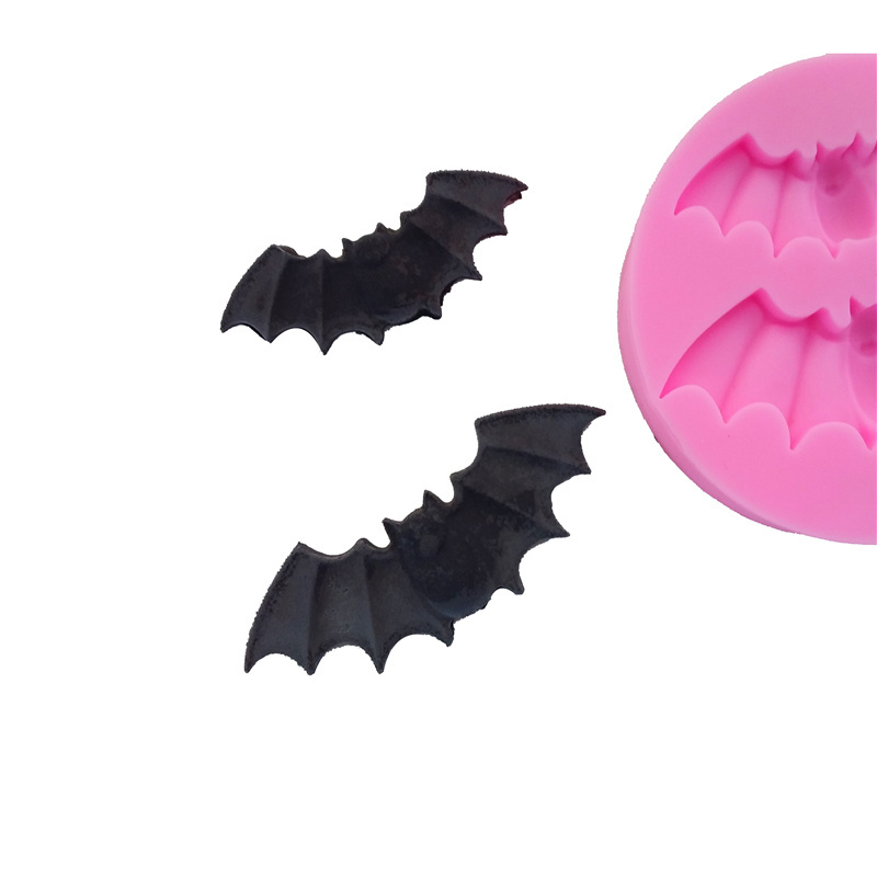 Baking tools Halloween Silicone Round Bat Cake Chocolate Mold