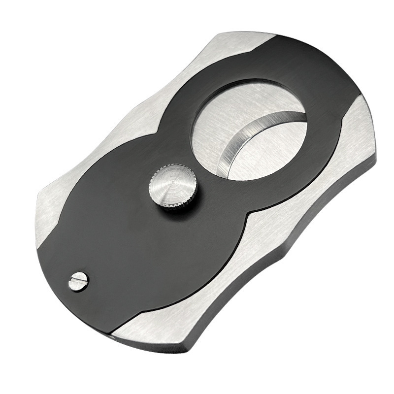 High Quality Stainless Steel Guillotine Double Cut Blade Cigar Cutter