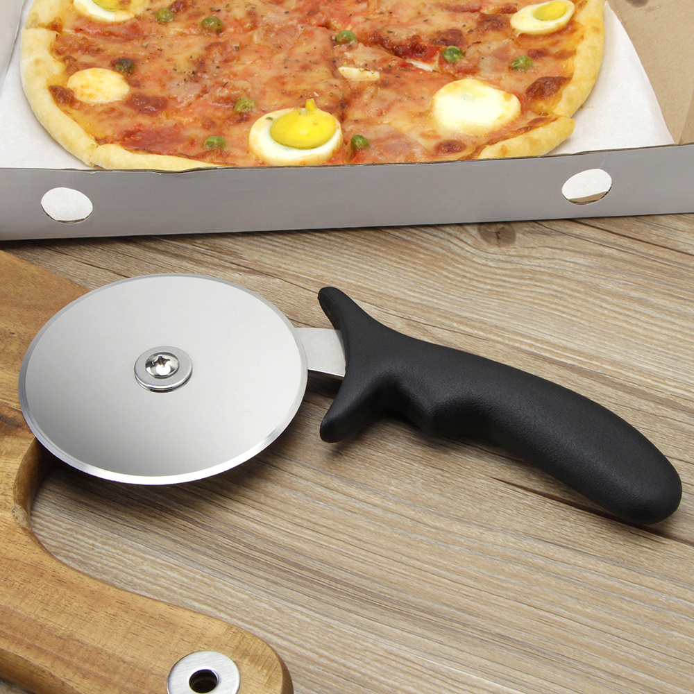 Durable Pizza Wheel Cutter Stainless Steel blade with Plastic Handle Pie Cutter Slicer