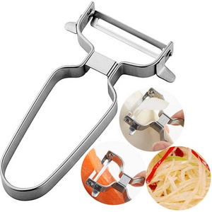 Vegetable Peeler Stainless Steel for Kitchen - U Peeler Safe to Use, for Peeling Veggie Potato Fruit Carrot Cucumber