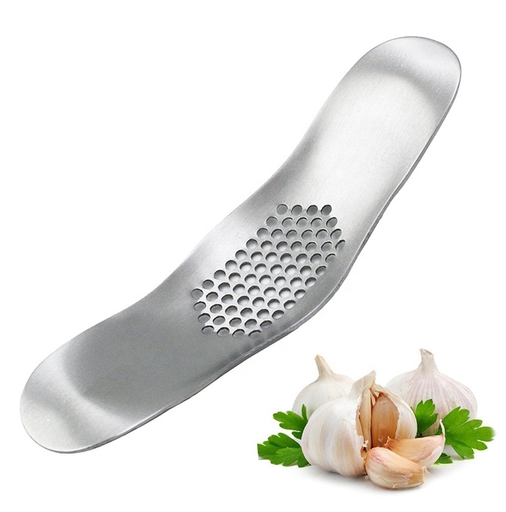 Customized Kitchen Gadgets Stainless Steel Mincer Dishwasher Safe Ginger Garlic Press Rocker Crusher