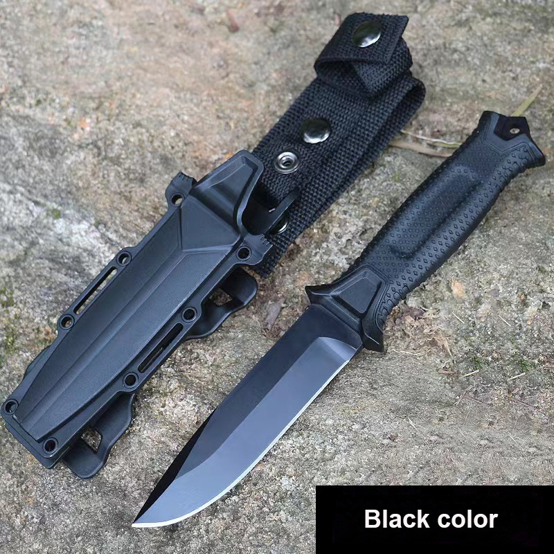 Strongarm Jagdmesser Camping Survival Hunting Knife Nylon Sheath Belt Straight Fixed Blade Tactical Knife