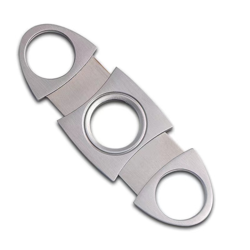 Full Stainless Steel Personal Cigar Cutting Scissors herramientas de puros Top Sale Cigar Knife Cutter