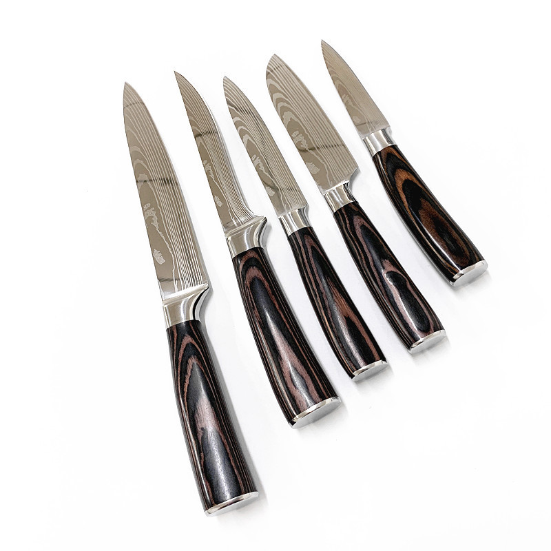 Top Sale 10pcs Kitchen knives set cuchillos cocina profesional Stainless Steel Chopper 8 Inch Chef Knife