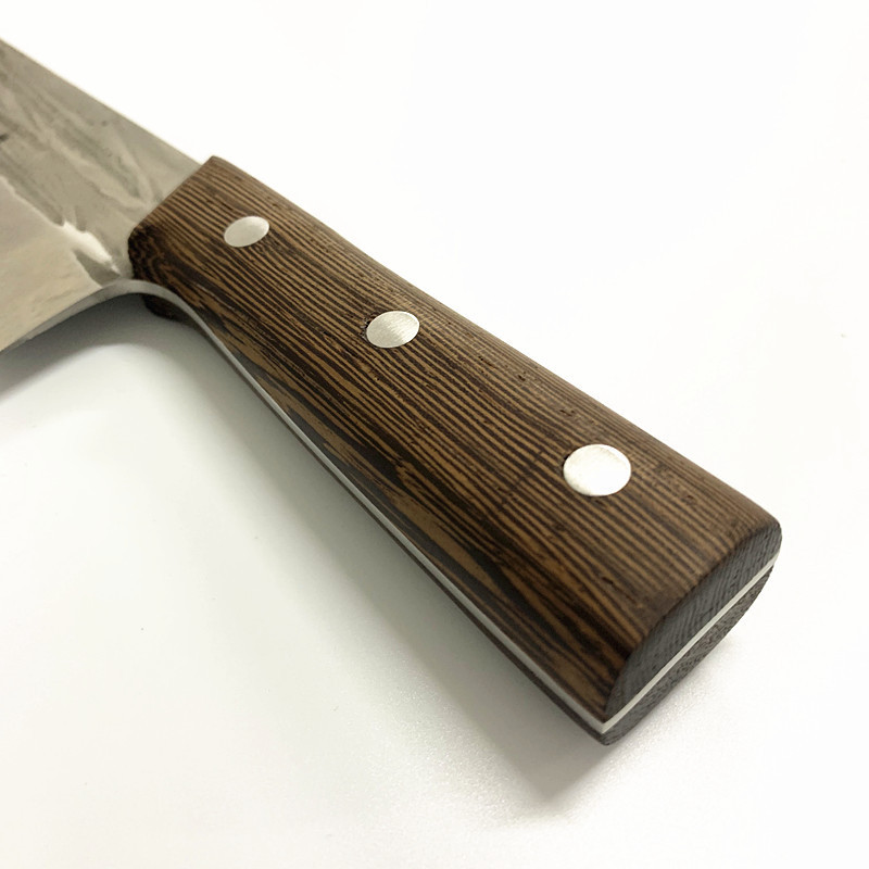 Kitchen Supplies Premium Meat Knife 3 Layer Stainless Steel Small Cleaver Knife with Wooden handle