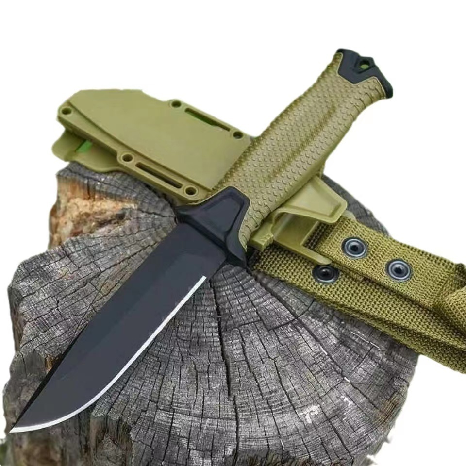 Strongarm Jagdmesser Camping Survival Hunting Knife Nylon Sheath Belt Straight Fixed Blade Tactical Knife