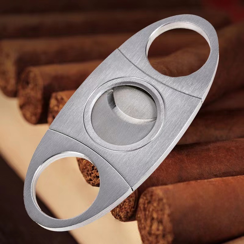 Full Stainless Steel Personal Cigar Cutting Scissors herramientas de puros Top Sale Cigar Knife Cutter