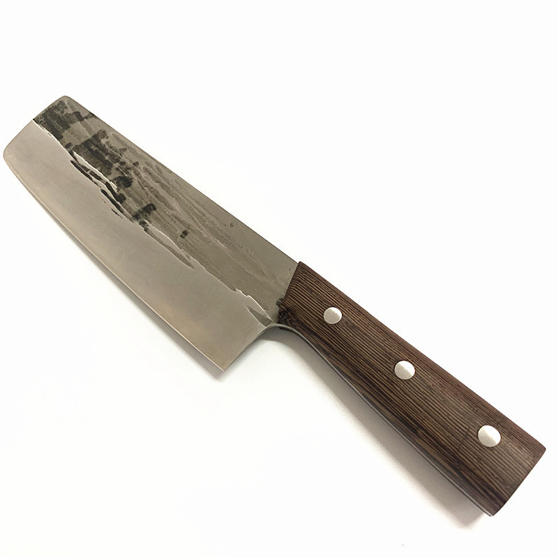 Kitchen Supplies Premium Meat Knife 3 Layer Stainless Steel Small Cleaver Knife with Wooden handle