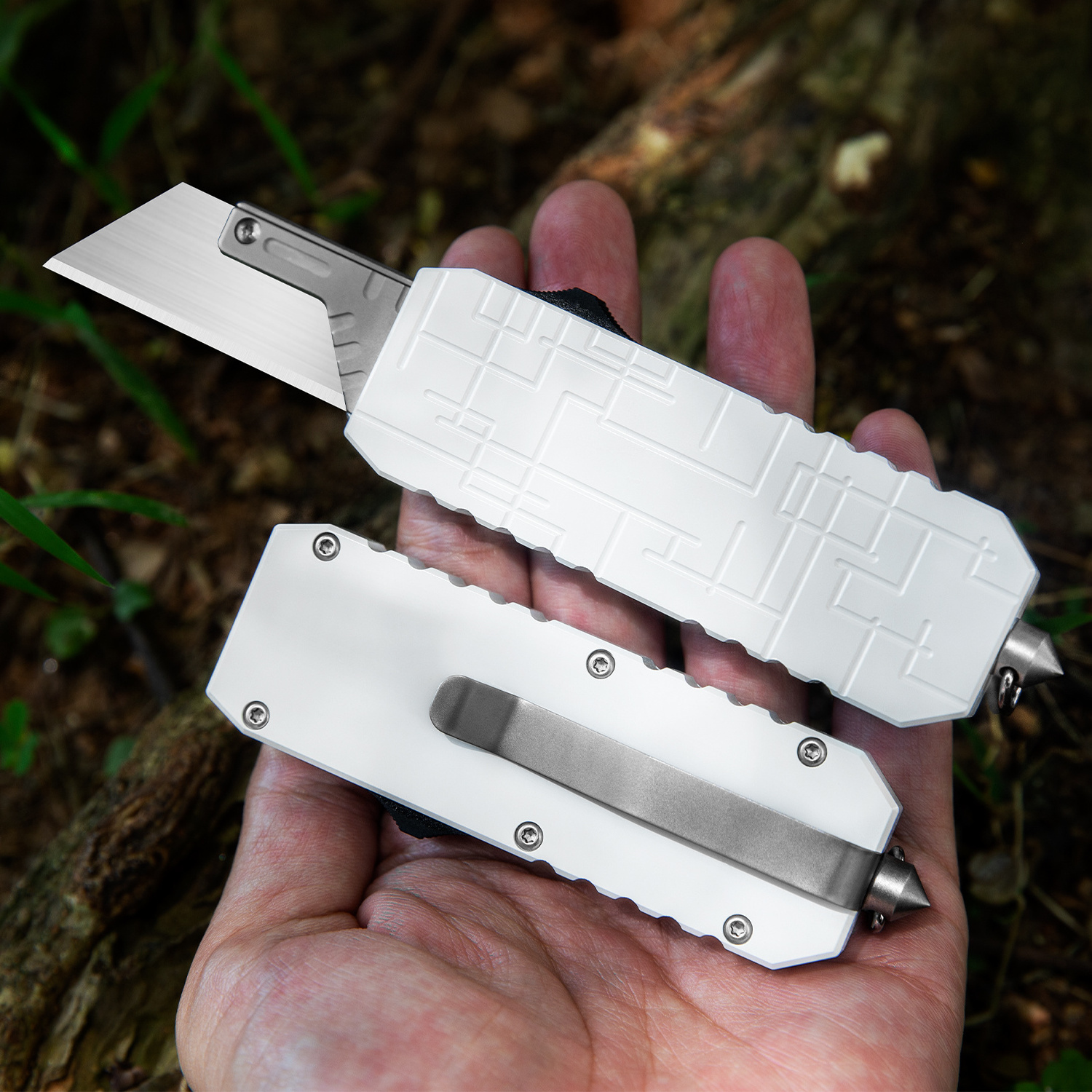 Aluminum alloy tool knife outdoor quick replacement blade gift decompression toy utility knife