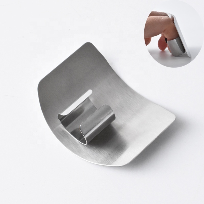 Safe use stainless steel chef finger protector kitchen finger guard for cutting