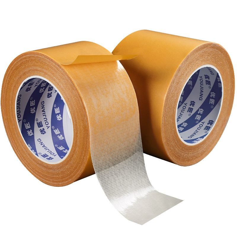 YOU JIANG hot melt glue high quality Fabric Strong Adhesive Indoor Heavy Cloth Duct Double sided Carpet Tape heavy duty