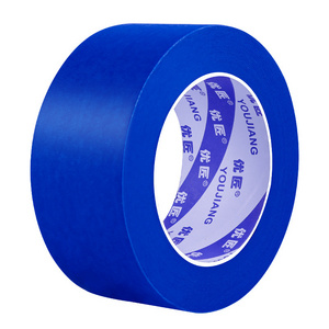 YOUJIANG supplier blue painters tape masking tape 1 inch  3 Mm 2090 crepe paper blue masking tape for spray