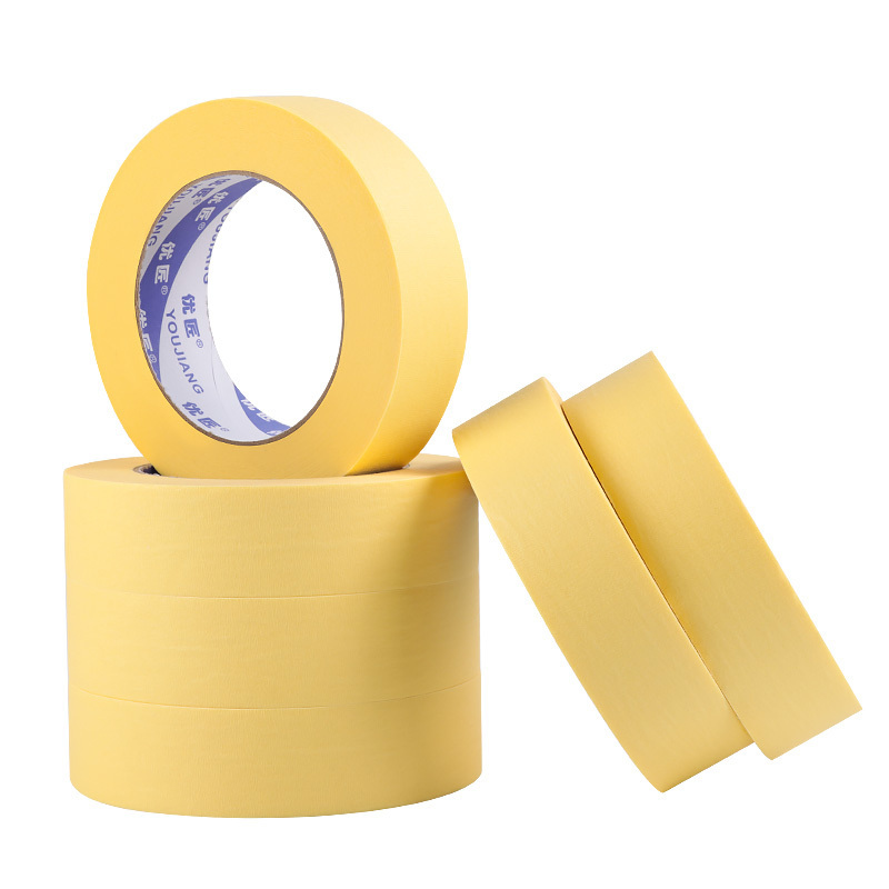 YOU JIANG high quality competitive price custom masking tape Crepe Paper Protection Paint Safe House High Sticky Painters