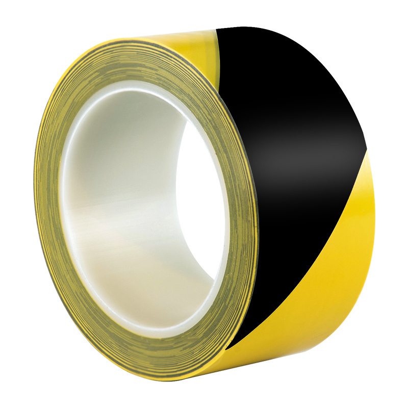 YOU JIANG Waterproof and Wear-resistant Yellow and Black PVC Floor Safety Warning Tape for Transportation and Road Safety