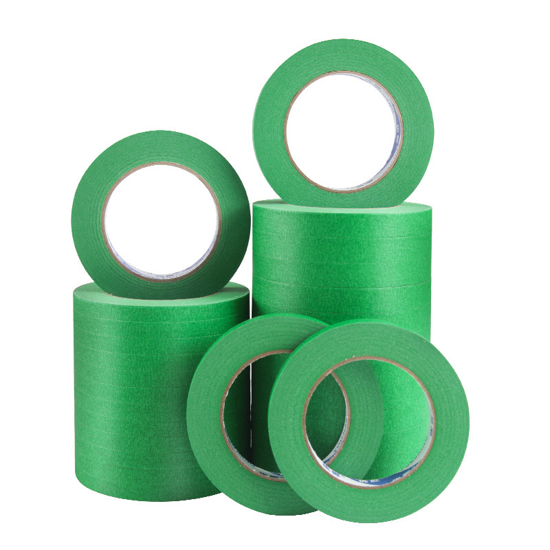 YOUJIANG Performance Building Construction High Temperature Car Automotive  Adhesive  Resist No Residue Green Crepe Masking Tape