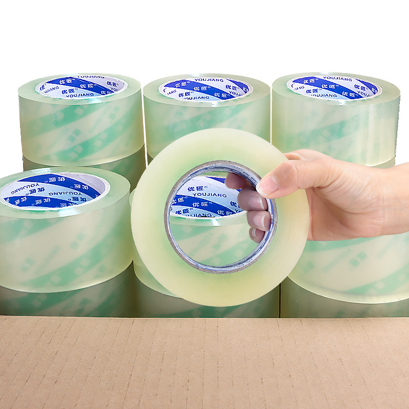 YOUJIANG BOPP Sealing Clear Box Adhesives Transparent Sticky Carton Custom Shipping Customized Packaging Packing Tape